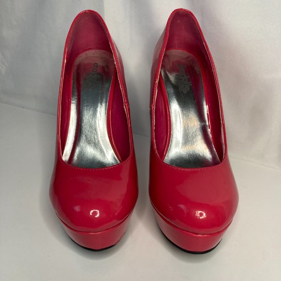NEW Charlotte Russe Platform High Heel Shoes Size 6 Pretty Pink - Picture 2 of 8